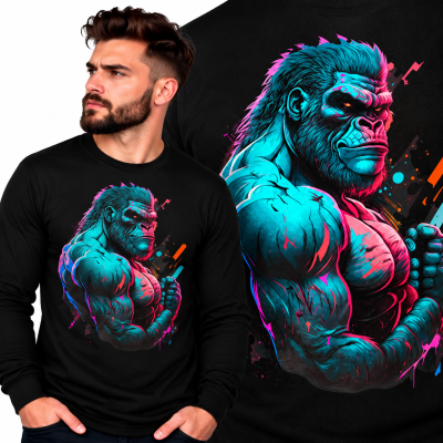LONGSLEEVE ZWIERZĘTA   BAD MONKEY 2